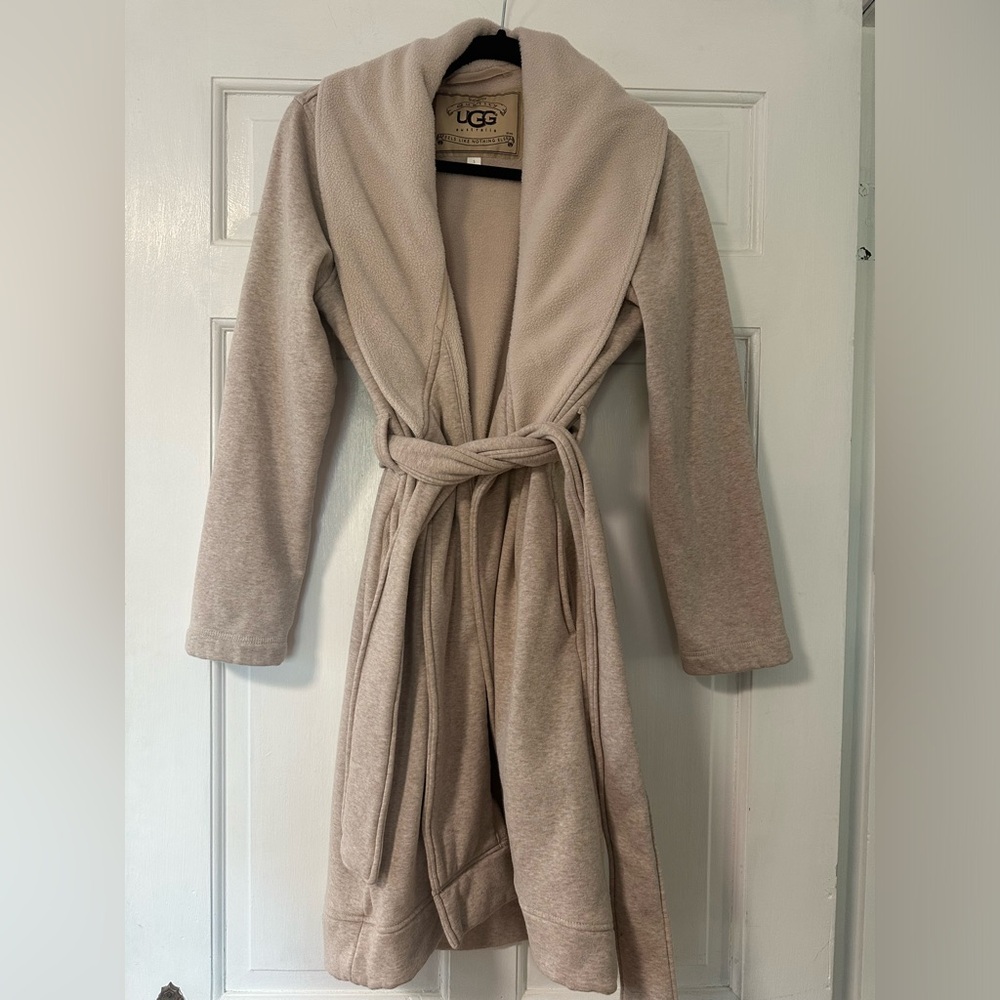 Ugg Australia Blanche oatmeal heather robe size small #UA5178W